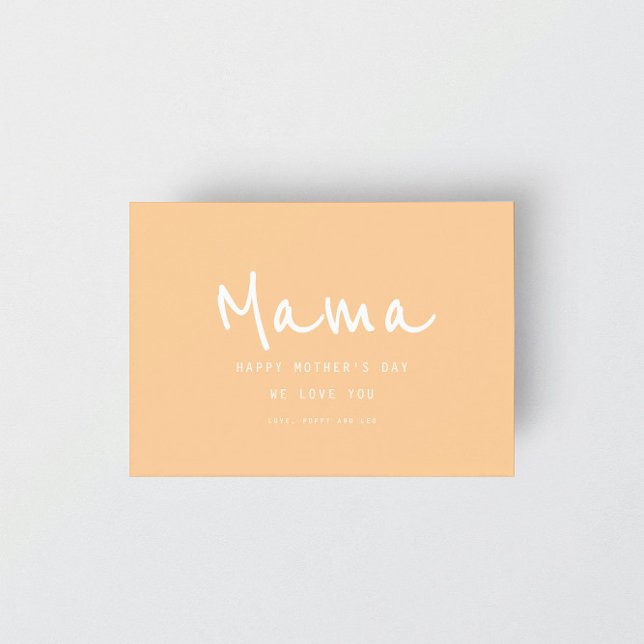 Minimal Handwritten Elegant Modern Mother's Day Card (Creator Uploaded)