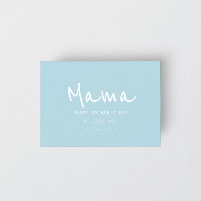 Minimal Handwritten Elegant Modern Mother's Day Card (Creator Uploaded)