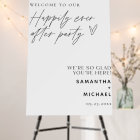 Minimal Happily Ever After Party Elopement Welcome