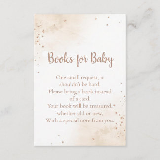 Minimal Heart Books for Baby Card – Blush Pink