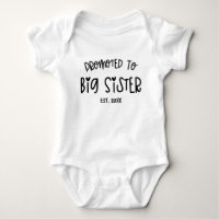 Minimal Heart Custom Year Promoted To Big Sister 