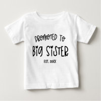 Minimal Heart Custom Year Promoted To Big Sister 