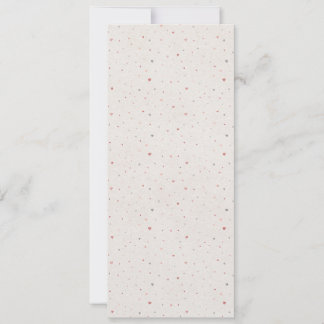 Minimal Heart Pattern Slim Invitation