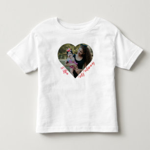 Minimal Heart photo I Love My Mommy T-Shirt
