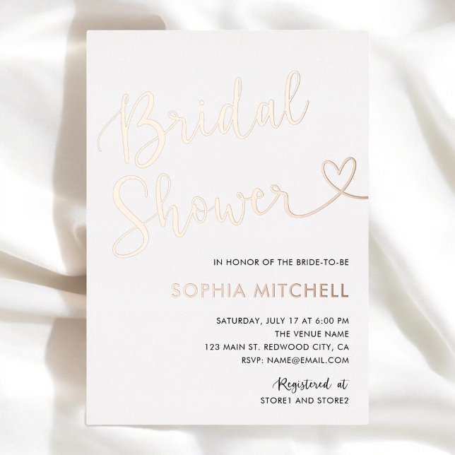 Minimal Heart Script White Bridal Shower (Creator Uploaded)