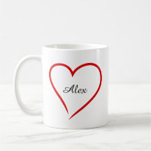 Minimal Heart with Custom Name – Personalized