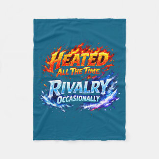 Minimal Heated All Some Time Rivalry Fleece Blanket