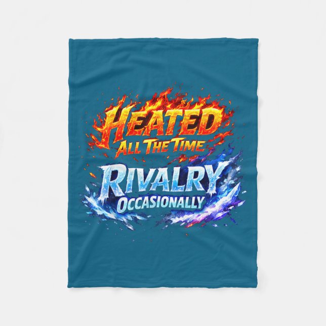 Minimal Heated All Some Time Rivalry Fleece Blanket (Front)