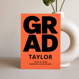 Minimal High School Graduate Graduation Invitation Postcard