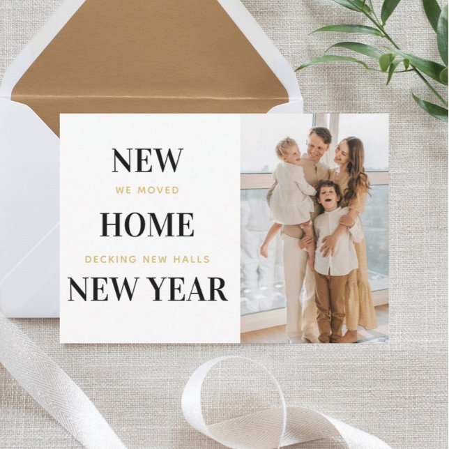 Minimal Holiday Moving Announcement Cards (Creator Uploaded)