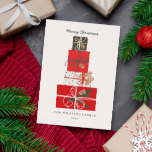 Minimal Holiday Scandi Style Gifts Stack Non-Photo