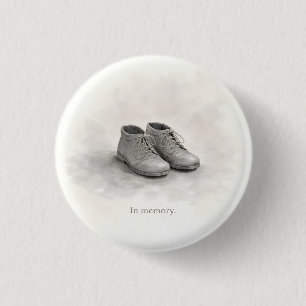 Minimal Holocaust Remembrance Day 3 Cm Round Badge