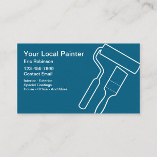 Minimal House Painter Business Cards