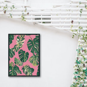 Minimal Illustrations Monstera Plant Poster