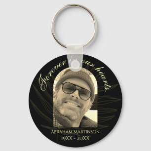 Minimal In Loving Memory Keepsake Keychain