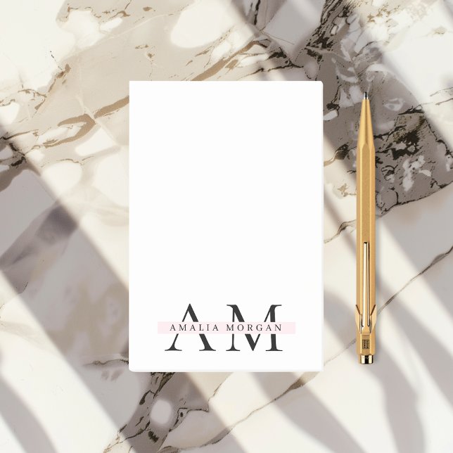 Minimal  Initial & Personalised Post-it Notes (Creator Uploaded)