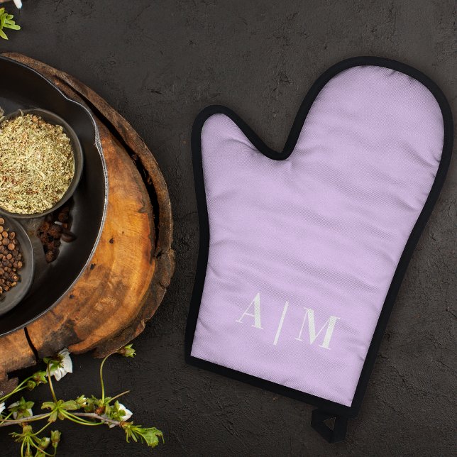 Minimal Initial Purple Oven Mitt (Creator Uploaded)
