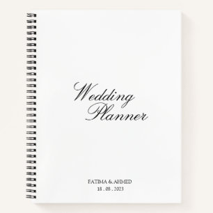 Minimal Islamic Muslim Wedding Planner Notebook