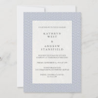 Minimal Japanese Seigaiha Waves Pattern Wedding