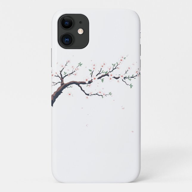 Minimal Japanese Tree Branch Case-Mate iPhone Case (Back)