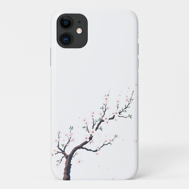Minimal Japanese Tree Branch Case-Mate iPhone Case (Back)
