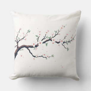 Minimal Japanese Tree Branch Cushion