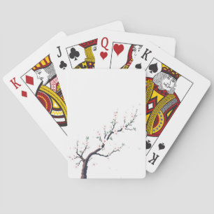 Minimal Japanese Tree Branch Playing Cards