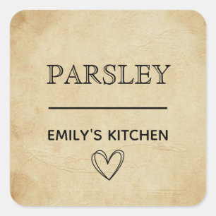 Minimal Kitchen Organisation Sticker pantry labe