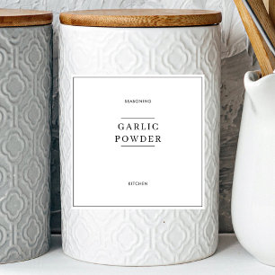 Minimal Kitchen Pantry Jar Labels