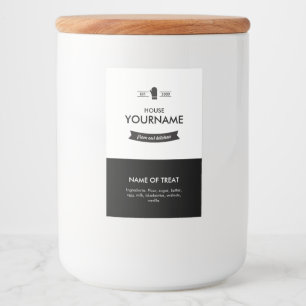 Minimal Label for Baked Goods, Personalise, Custom