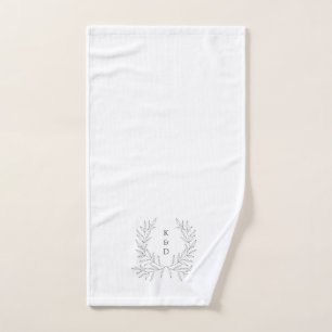 Minimal Laurel Formal Wedding K310 Hand Towel