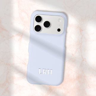 Minimal Lavender Initial Monogrammed iPhone