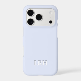 Minimal Lavender Initial Monogrammed iPhone