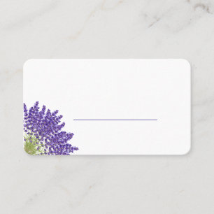 Minimal Lavender Wedding Table Number Place Card