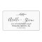 Minimal Leaf | Black and White Address Labels