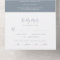Minimal Leaf | Blue and White Wedding