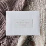 Minimal Leaf | Blush Pink Guest Address Labels<br><div class="desc">These minimal leaf blush pink guest address labels are perfect for a boho wedding. The design features a simple greenery silhouette in light blush pink with classic minimalist style. Customise each label with the name and address of your guests. 21 labels per sheet. Add each sheet that you need to...</div>