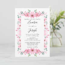 Minimal Leaf Boho Floral Wedding rectangle