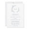 Minimal Leaf | Dusty Blue Formal Monogram Wedding