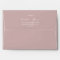 Minimal Leaf | Dusty Rose Wedding Invitation
