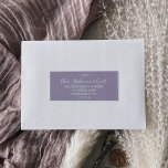 Minimal Leaf Lavender Wedding Guest Address Labels<br><div class="desc">These minimal leaf lavender wedding guest address labels are perfect for a boho wedding. The design features a simple greenery leaf silhouette in pastel lilac purple with minimalist bohemian garden style. Customise each label with the name and address of your guests. 21 labels per sheet. Add each sheet that you...</div>