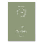 Minimal Leaf | Sage Green Guest Name Place Cards