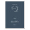 Minimal Leaf | Slate Blue Guest Name Place Cards
