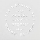 Minimal Leaf Wedding Circular Address