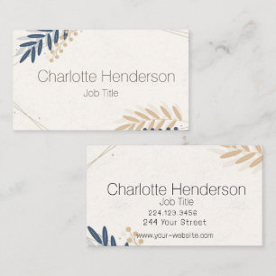 Minimal Leaves Business Card