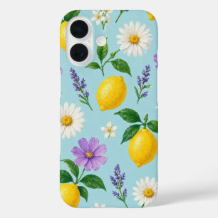 Minimal Lemon Floral Phone Case