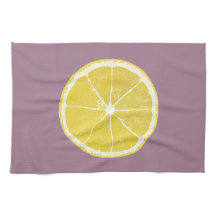Minimal Lemon Slice Kitchen Towel