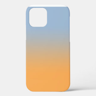 Minimal Light Blue to Orange Gradient iPhone 12 Case