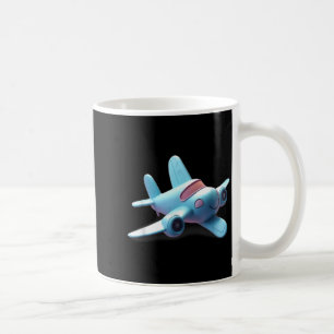 Minimal line Art Aeroplane Funny Unisex Design for Coffee Mug