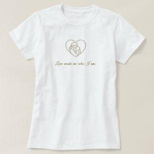 Minimal Line Art Mother Love Personalized T-Shirt